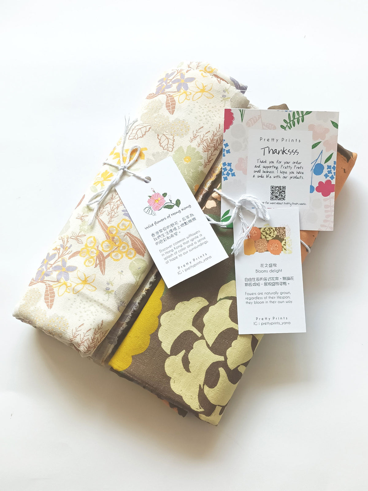 Fabrics_Wildflowers of Hong Kong_White Alyssum
